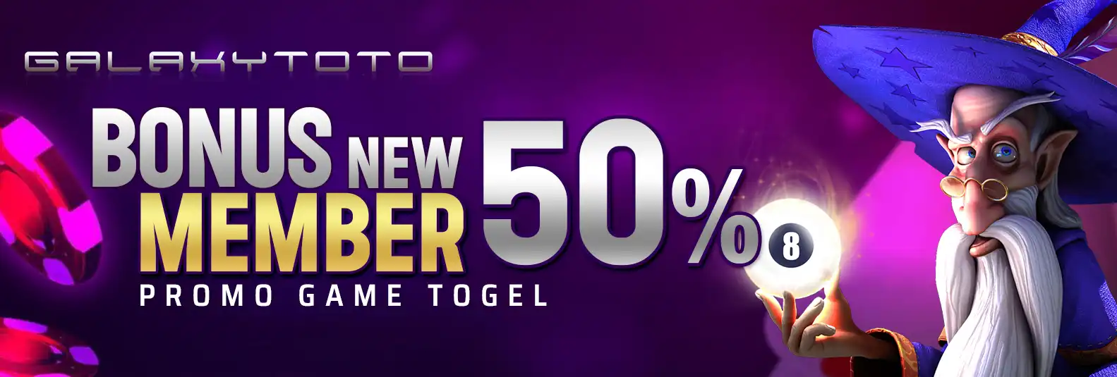 BONUS MEMBER BARU  50% TOGEL