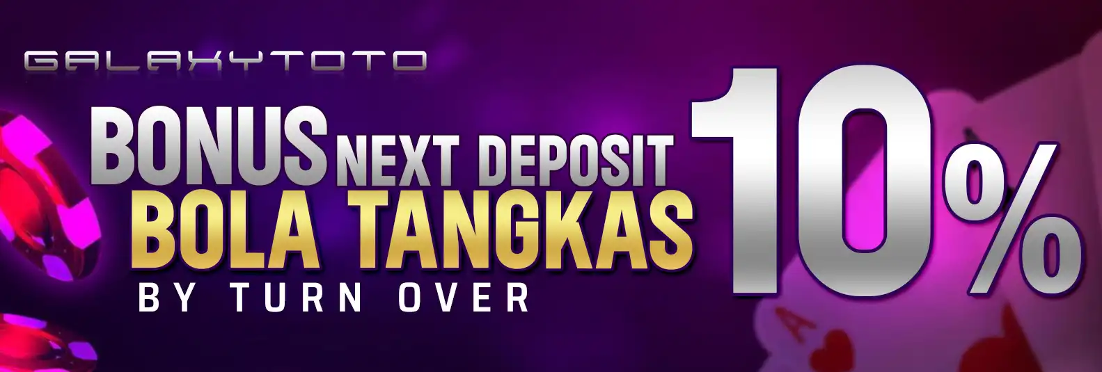 BONUS DEPOSIT 10% BOLA TANGKAS BY TURNOVER
